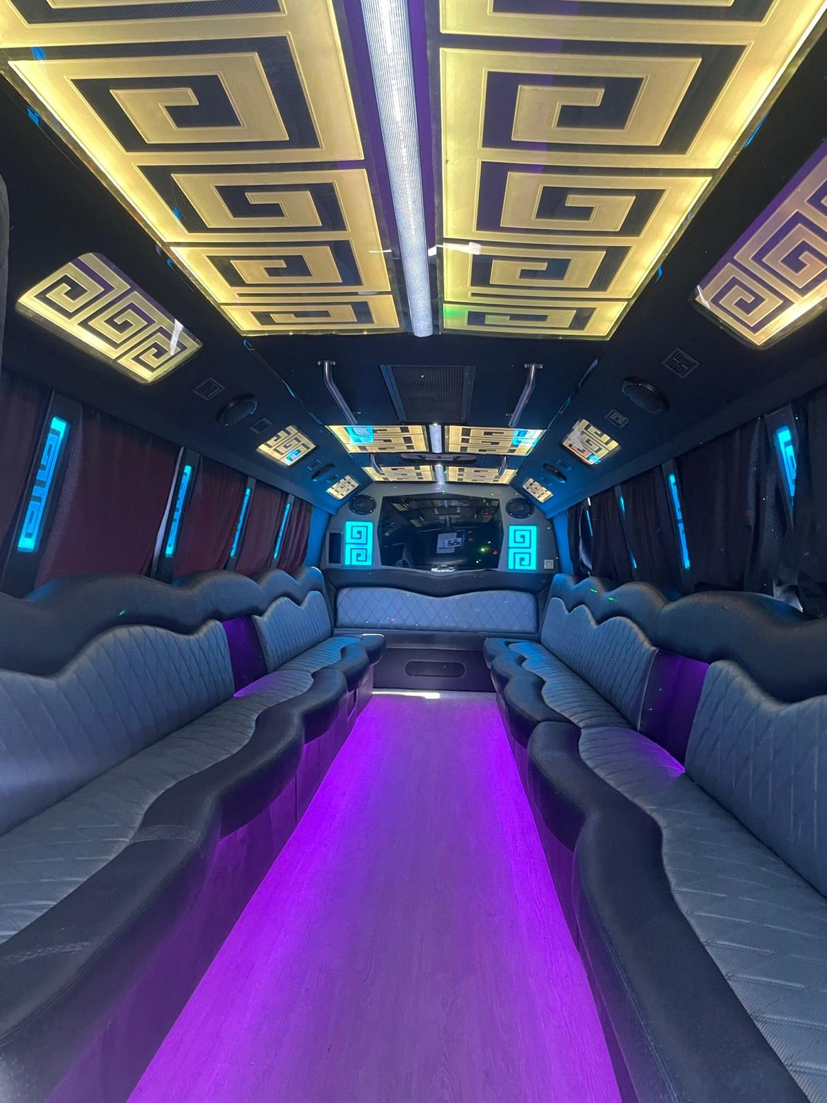 Party Bus Interior - The Luxe - 30 Passengers